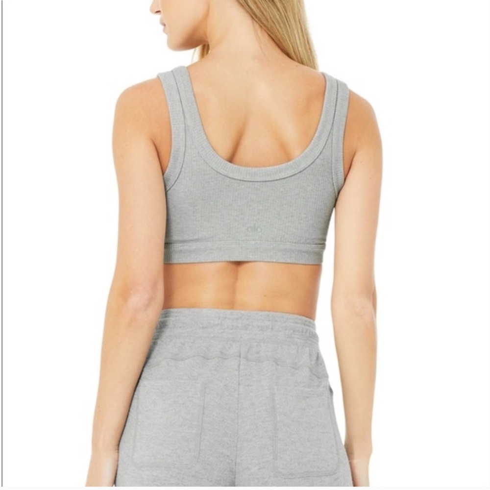 Alo Yoga Wellness Bra  Dove Grey‎ Size X Small - Picture 4 of 12